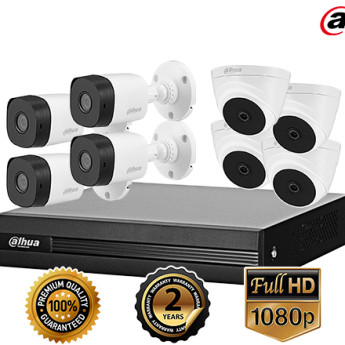 Combo 8 camera CVI Dahua 2.0 Full HD