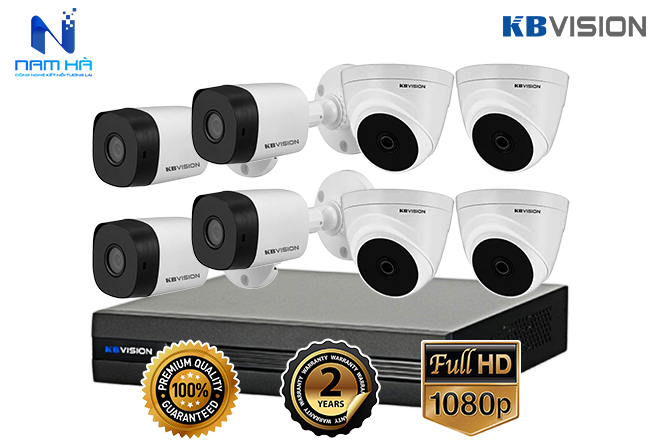 Combo 8 camera CVI KBVISION 2.0 Full HD