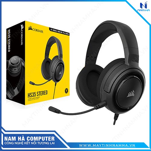 Tai nghe Corsair HS35 Stereo Black