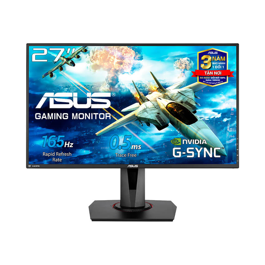 Màn hình Asus VG278QR (27 inch/FHD/TN/G-SYNC/165Hz/0.5ms/HDMI+DP+DVI/400cd/m²/G Sync)