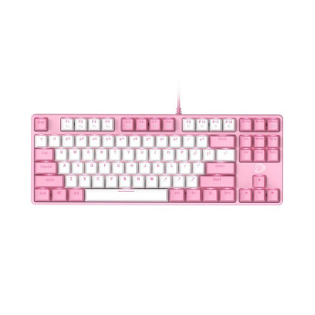  BÀN PHÍM CƠ DAREU EK87 PINK WHITE (USB/PINK LED/RED SWITCH)