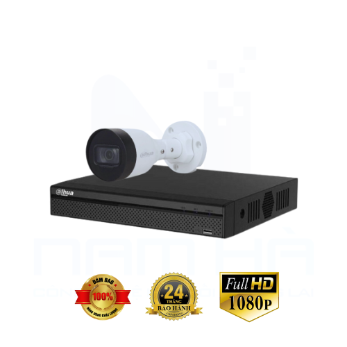 Combo 1 Đầu Ghi + 1 Camera IP 2.0MP Full HD Dahua chuẩn nén h265