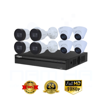 Combo 8 Camera IP 2.0MP Full HD Dahua