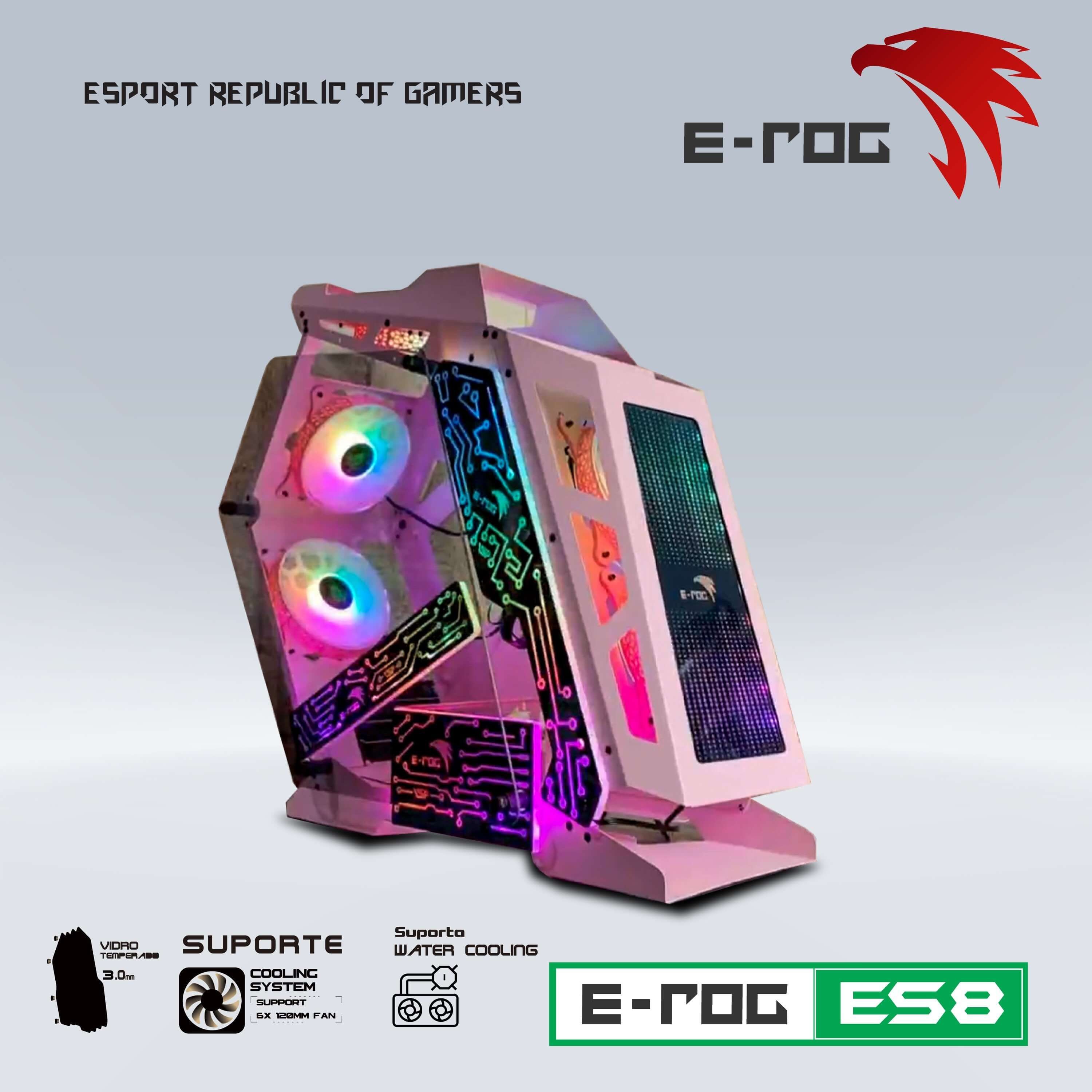 Vỏ Case VSP E-ROG ES8- Gaming Pink
