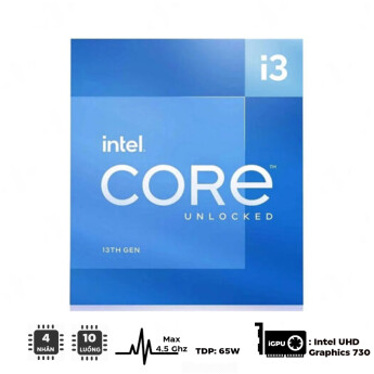 CPU Intel Core i3-13100 (up to 4.5Ghz, 4 nhân 10 luồng, 12MB Cache, 65W) - Socket Intel LGA 1700/Raptor Lake)