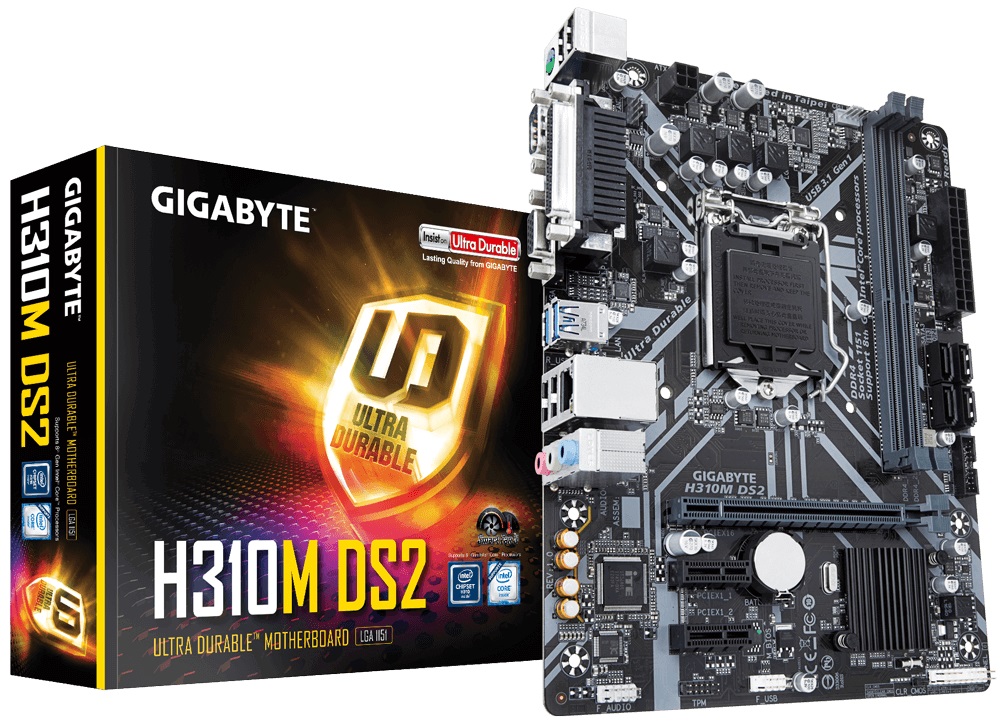 Main Gigabyte H310M-DS2 (Chipset Intel H310/ Socket LGA1151/ VGA onboard) 2nd